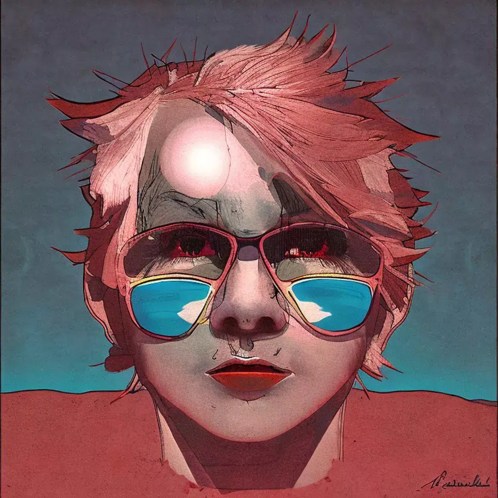 AI Art Gallery Andy Warhol - Sun and Moon