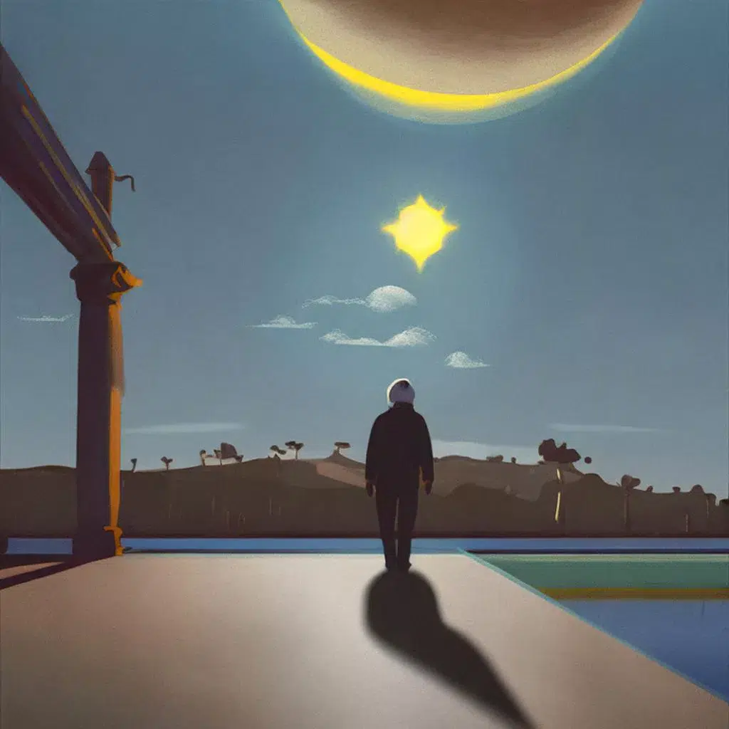 AI Art Gallery Andy Warhol - Sun and Moon