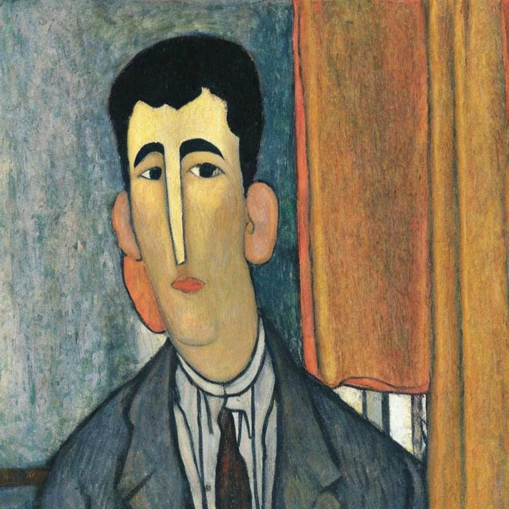AI Art Gallery Amedeo Modigliani as seen by other Art Styles
