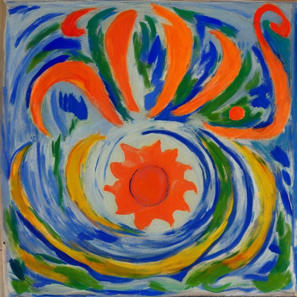 AI Art Gallery Henri Matisse - Sun and Moon