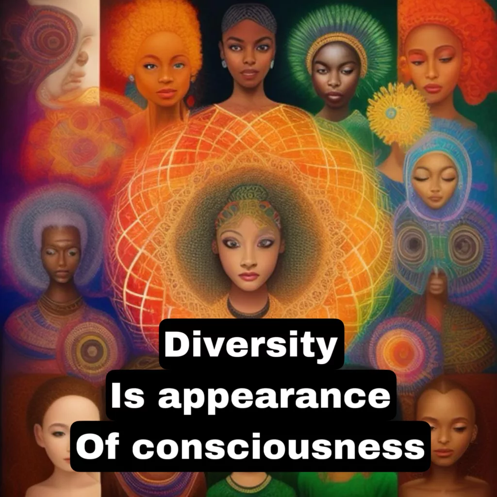 Diversity 
Is appearance 
Of consciousness 