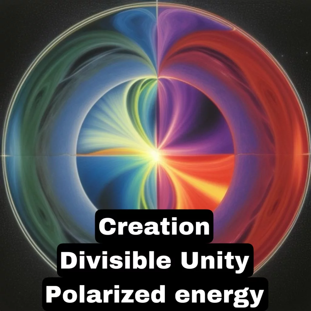 Creation 
Divisible Unity 
Polarized energy 
